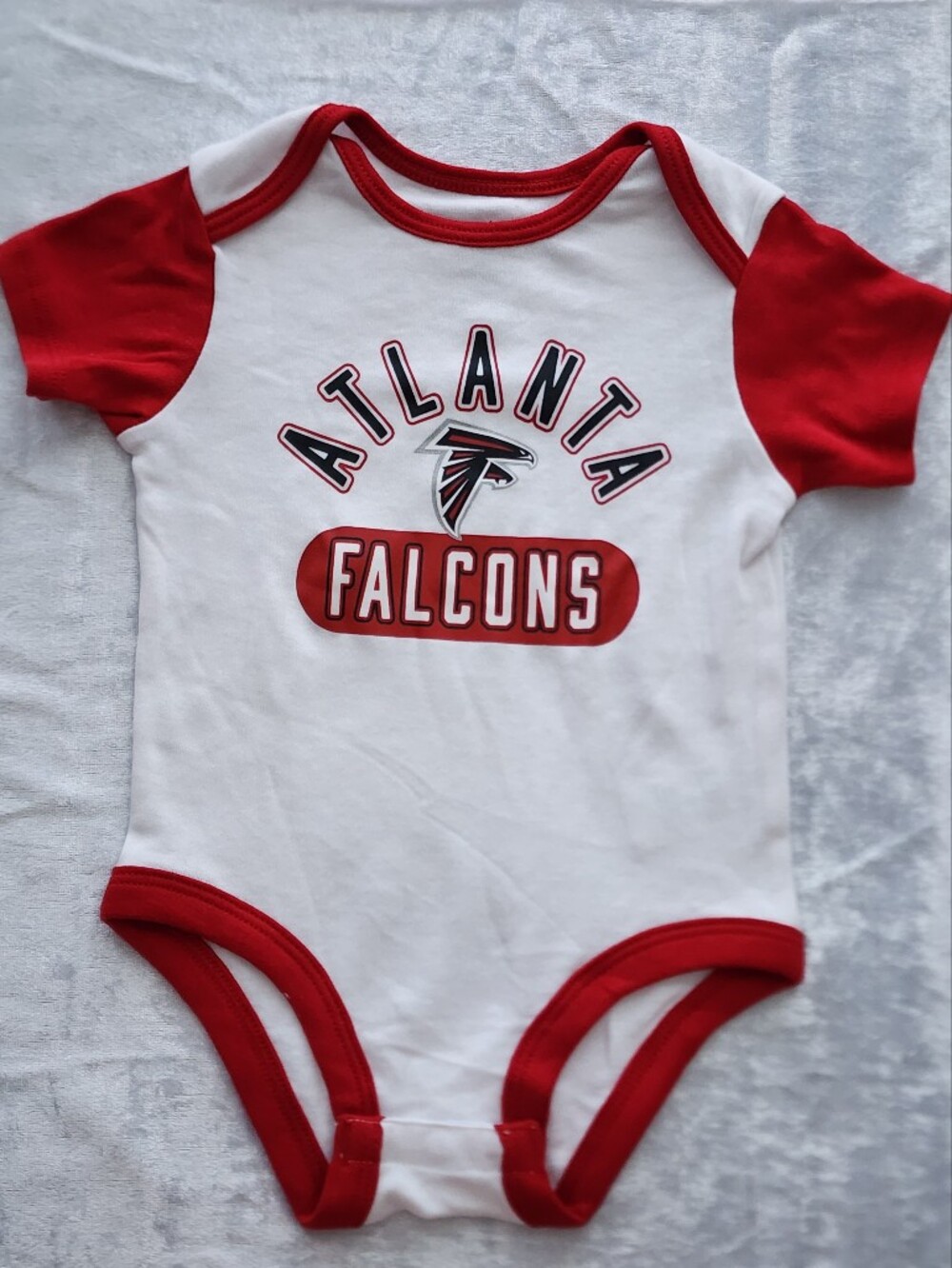 Atlanta Falcons Infant Red&White Baby Onesie